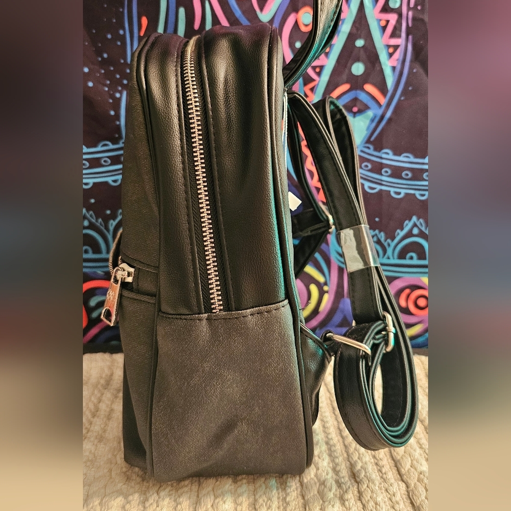 Christian Lacroix Marley PU Denim Backpack - Picture 5 of 12